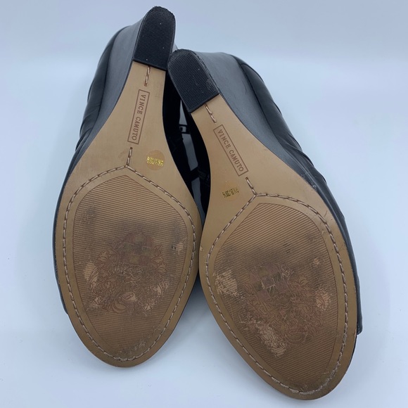 Vince Camuto Zandy Wedge Peep Toe 9 1/2 B - Picture 3 of 7